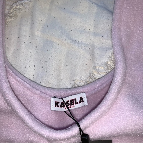 Kasela tank top ASOS NWT crop pale pink/purple - Picture 3 of 3